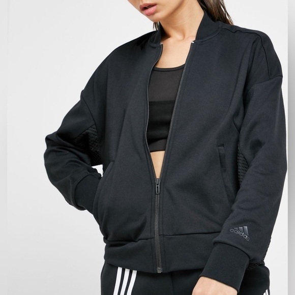 adidas Women's ID Mesh Bomber Jacket size S - Picture 1 of 9